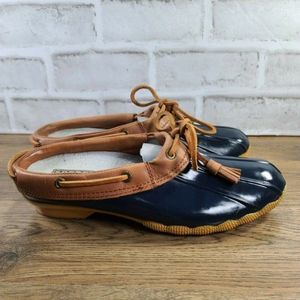 Sperry Brown and Blue Mules Comfortable Slip-On Design